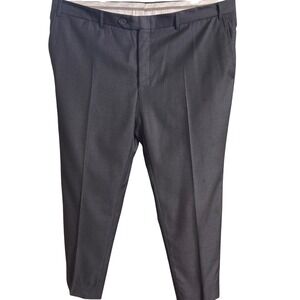 Canali 1934 Mens Charcoal Gray Wool Dress Pants Made in Italy Size 58R 40x31.5